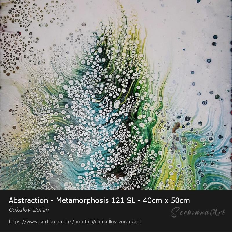 Abstraction - Metamorphosis 121 SL - 40cm x 50cm, Acrylic/Canvas, Čokulov Zoran
