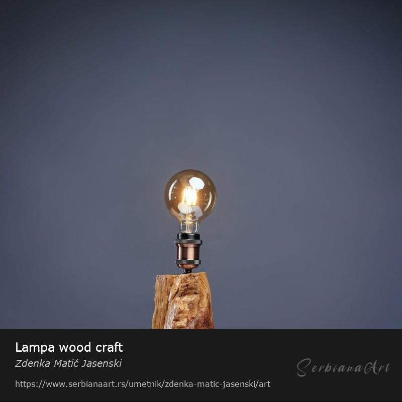 Lampa wood craft, Home decor/Wood, Zdenka Matić Jasenski