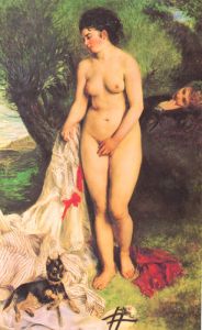 Bather with a Terrier