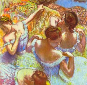 Dancers in blue