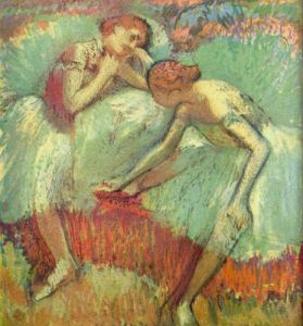 Dancers in green