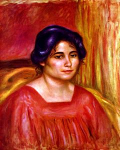Gabrielle with red blouse