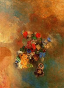 Girls profile with Flowers