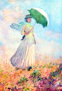 Woman with a Parasol Turned to the Right
