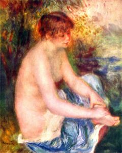 Nude in blue