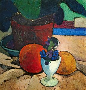 Still Life with lemon, orange and tomato