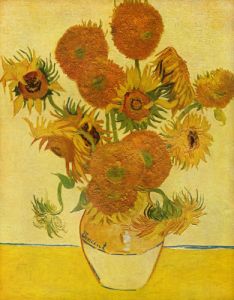 Still life with sunflowers