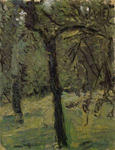 Sunny Meadow with fruit trees