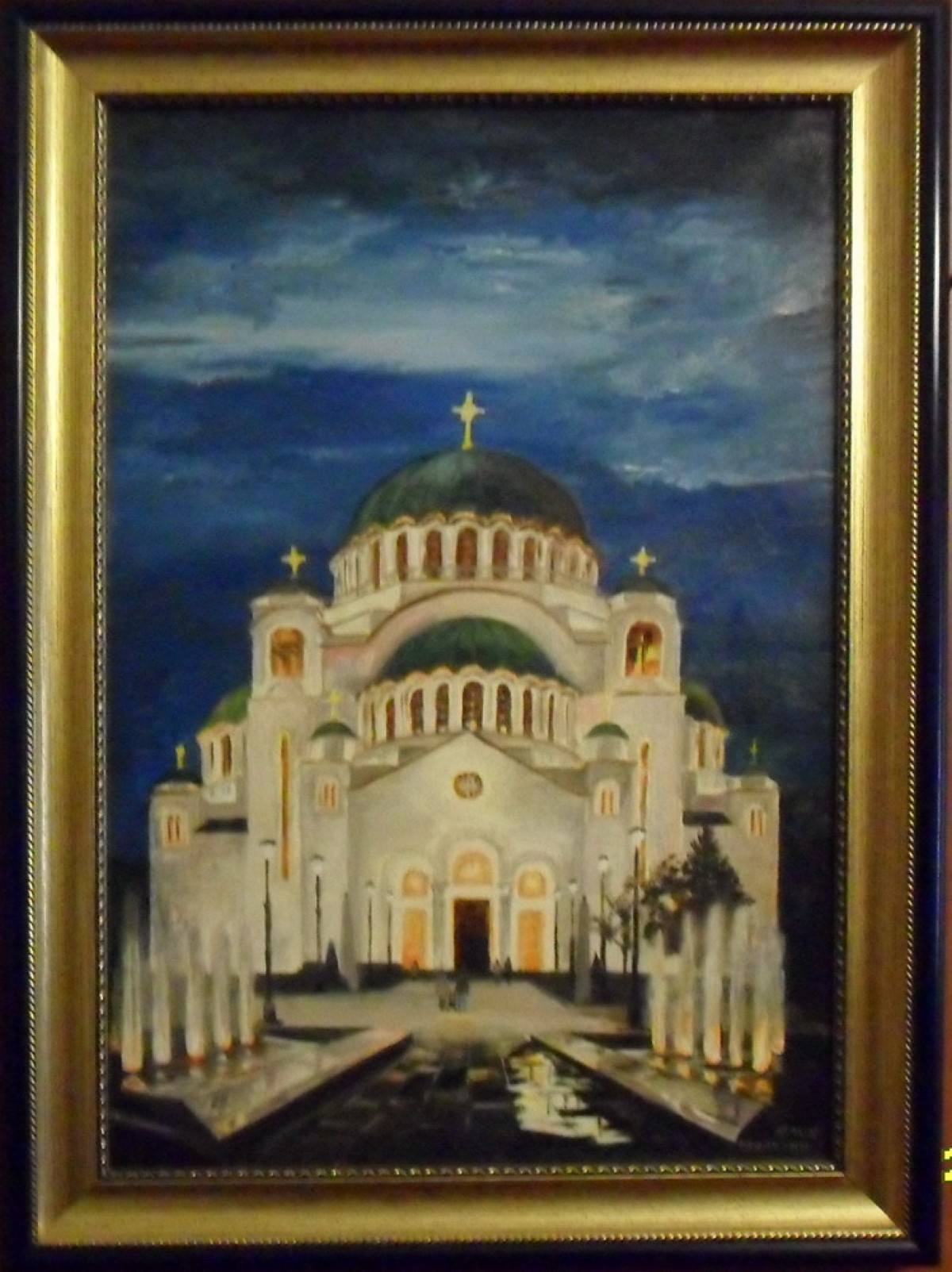 Temple of Saint Sava at Night