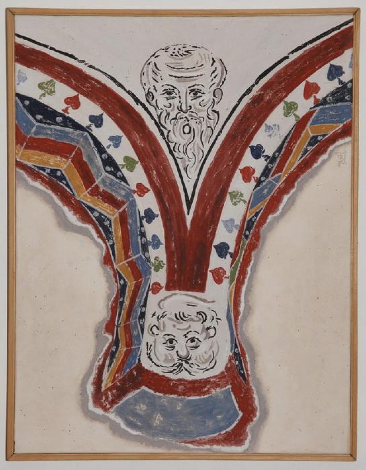 Serbia, Ljubostinja, Decoration of the arcade, copy of the fresco