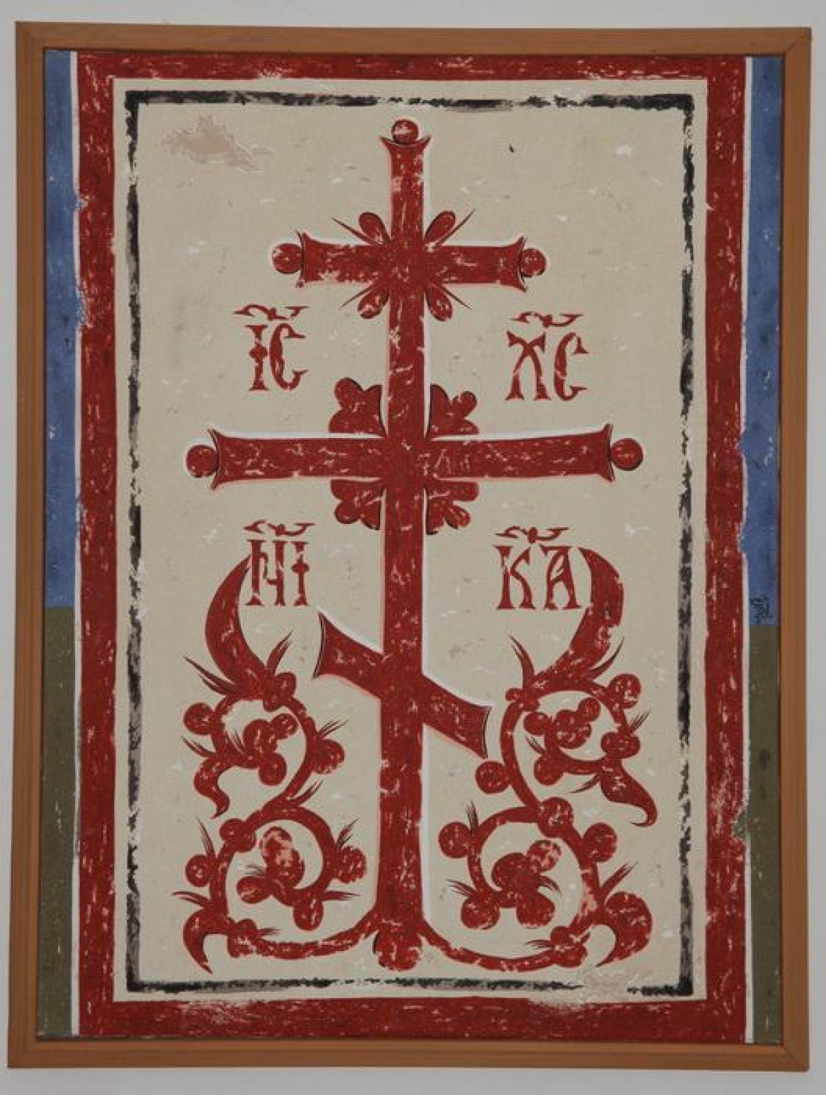 Serbia, Decani, The Blooming Croos, copy of the fresco