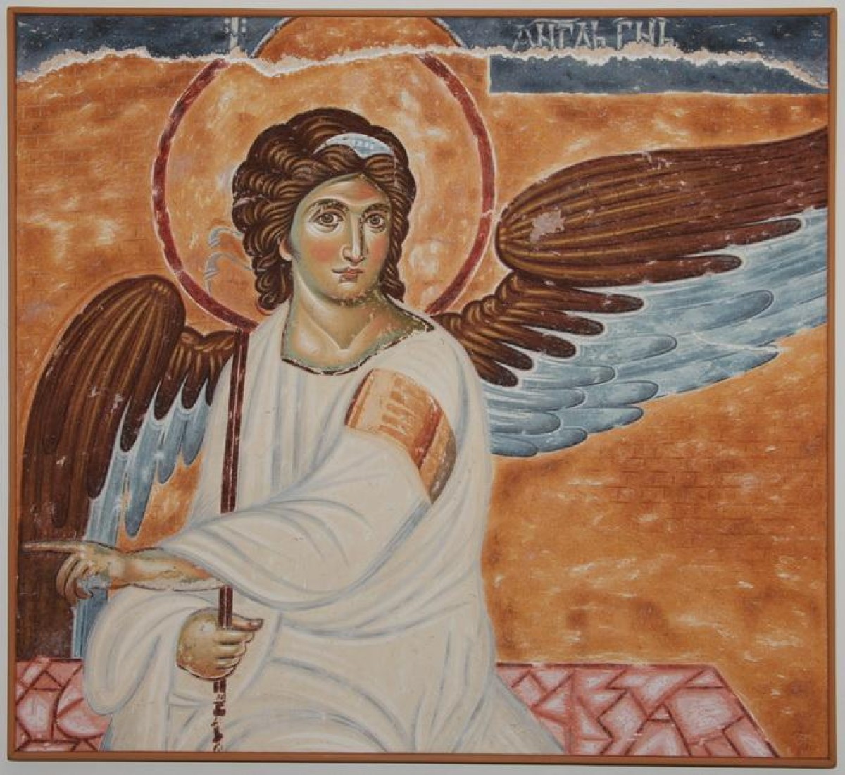 Serbia, Monastery Mileseva, White Angel, copy of the fresco