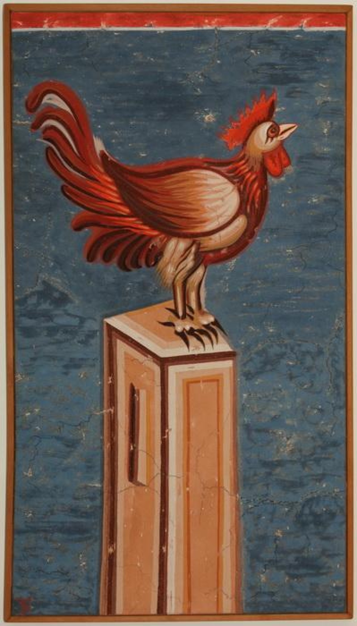 Pecka Patriarsija, Disclamation of Peter, detail-Rooster, copy of the frescoes