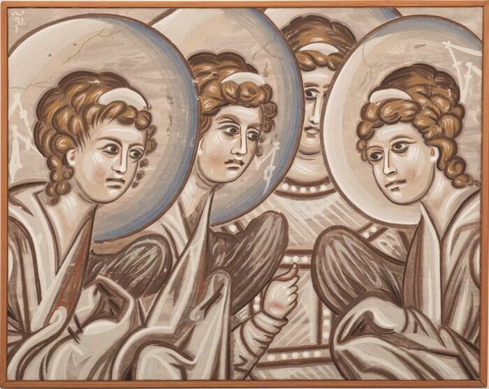 Gracanica, Angels in paradise, copy of the frescoes