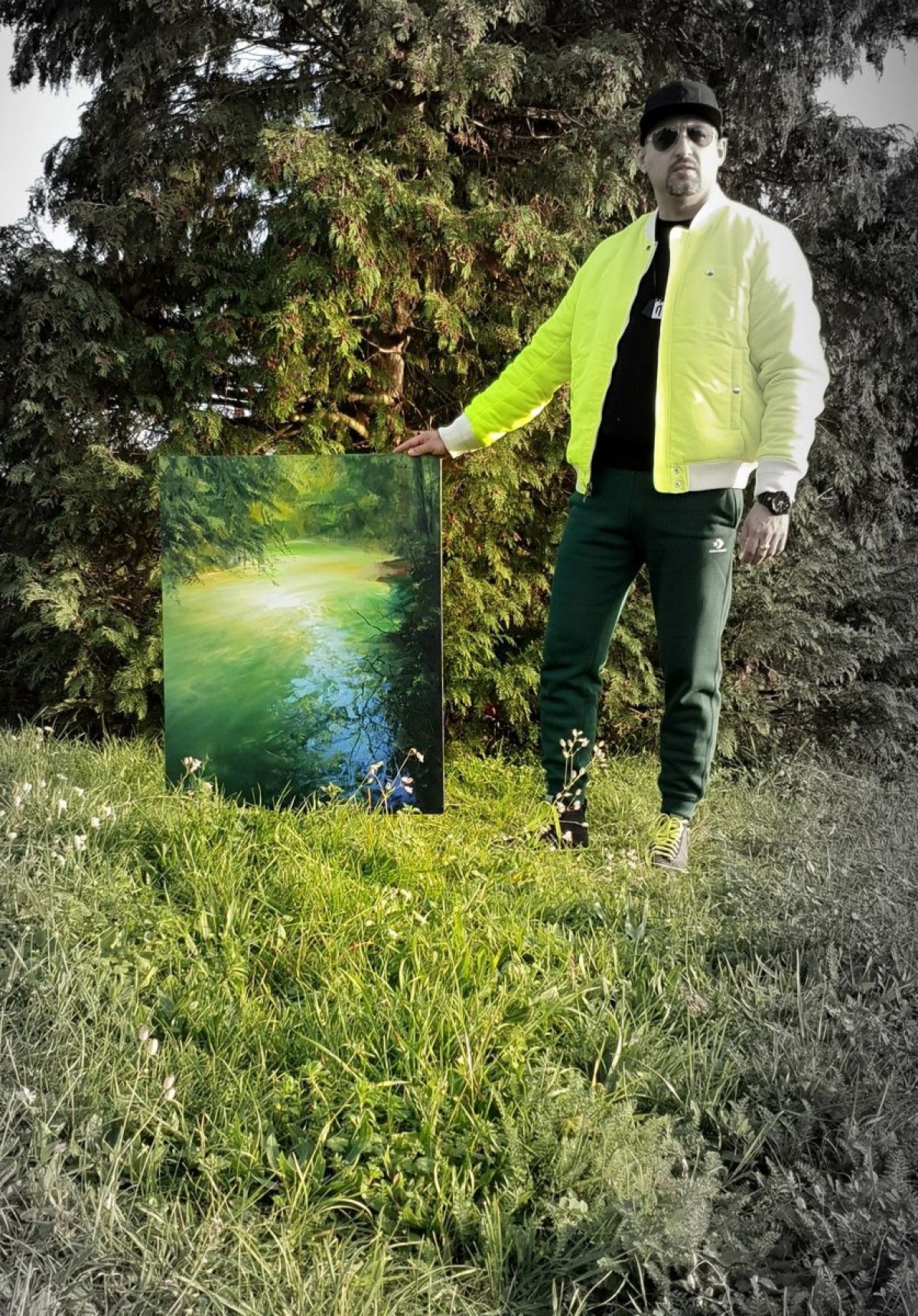 ` Light Green Reflection`
