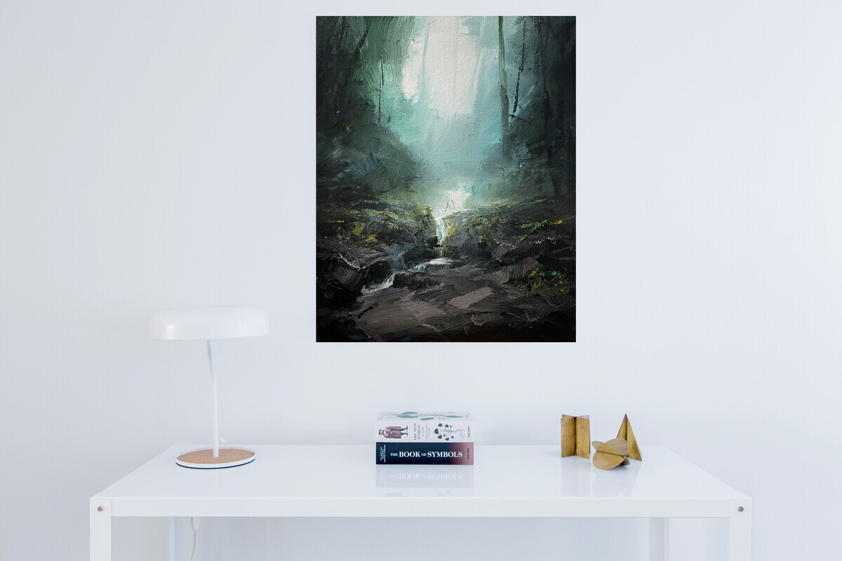" Misty stream "