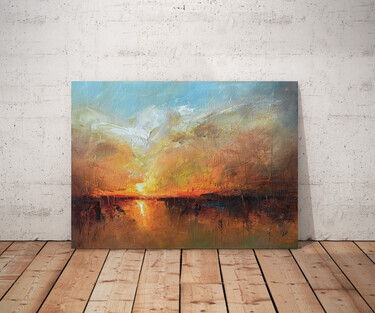 " Harbor of destroyed dreams - Where the Ashes of the Past Awaken ", painting Grozdanovski Ivan