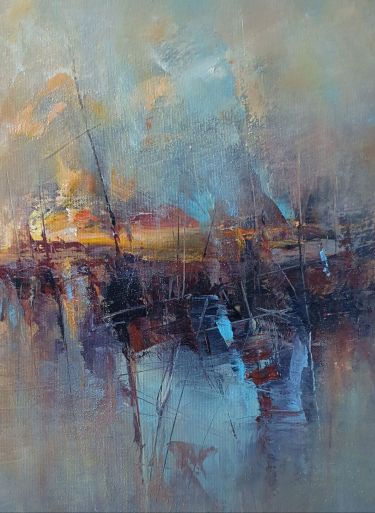 " Harbor of destroyed dreams - Gate of new Hope ", painting Grozdanovski Ivan