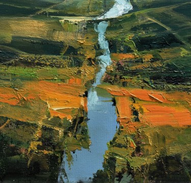 The secret of the green valley - 15, painting Grozdanovski Ivan