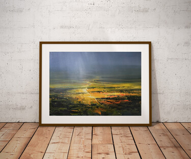 " Agartha - Finding Sunshine in the Rain ", painting Grozdanovski Ivan