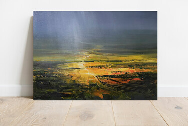 " Agartha - Finding Sunshine in the Rain ", painting Grozdanovski Ivan