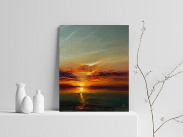 " Impressions of the sunset 3 ", painting Grozdanovski Ivan