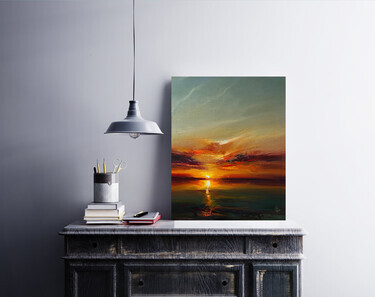 " Impressions of the sunset 3 ", painting Grozdanovski Ivan