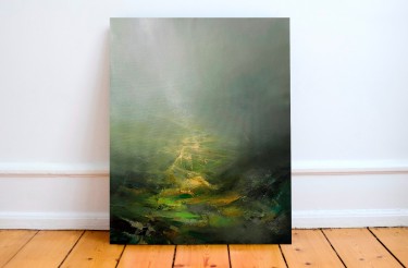 The secret of green valley -16, painting Grozdanovski Ivan