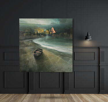 " Harbor of destroyed dreams - Bay of Redemption ", painting Grozdanovski Ivan