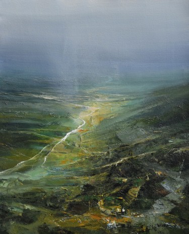 Agartha - The Rainy Valley - 4, painting Grozdanovski Ivan