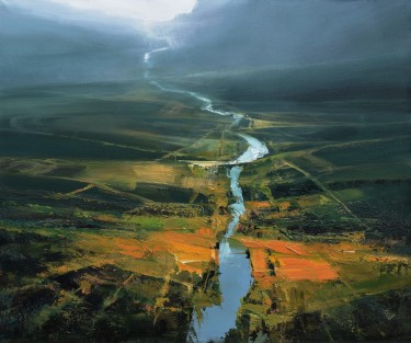 The secret of the green valley - 15, painting Grozdanovski Ivan