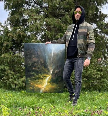 " Agartha - Source - 2 ", painting Grozdanovski Ivan