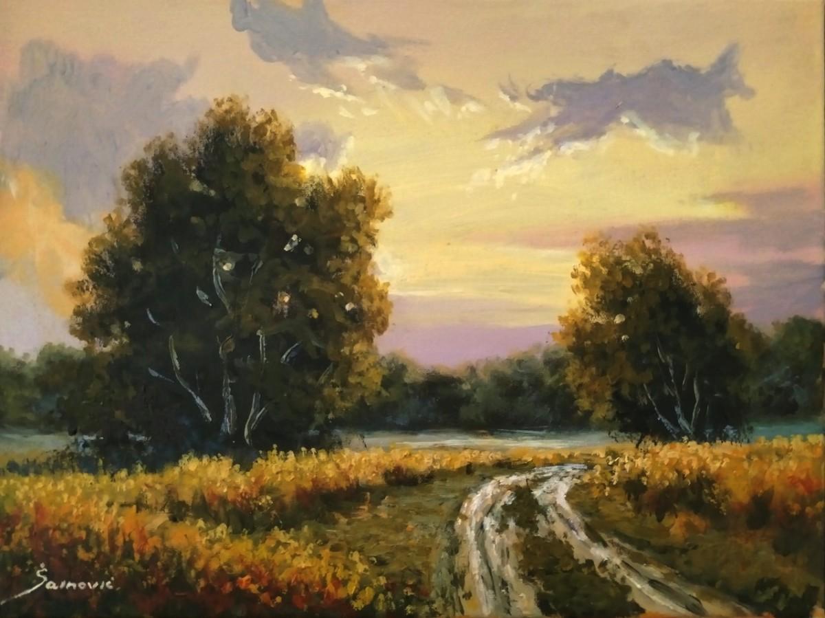Road through the field II