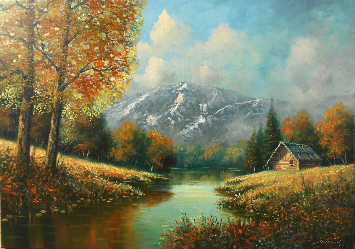 Landscape with mountain