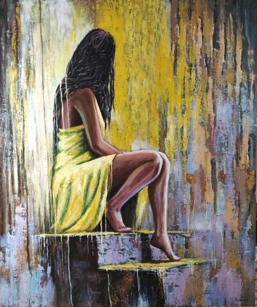 Girl on the stair