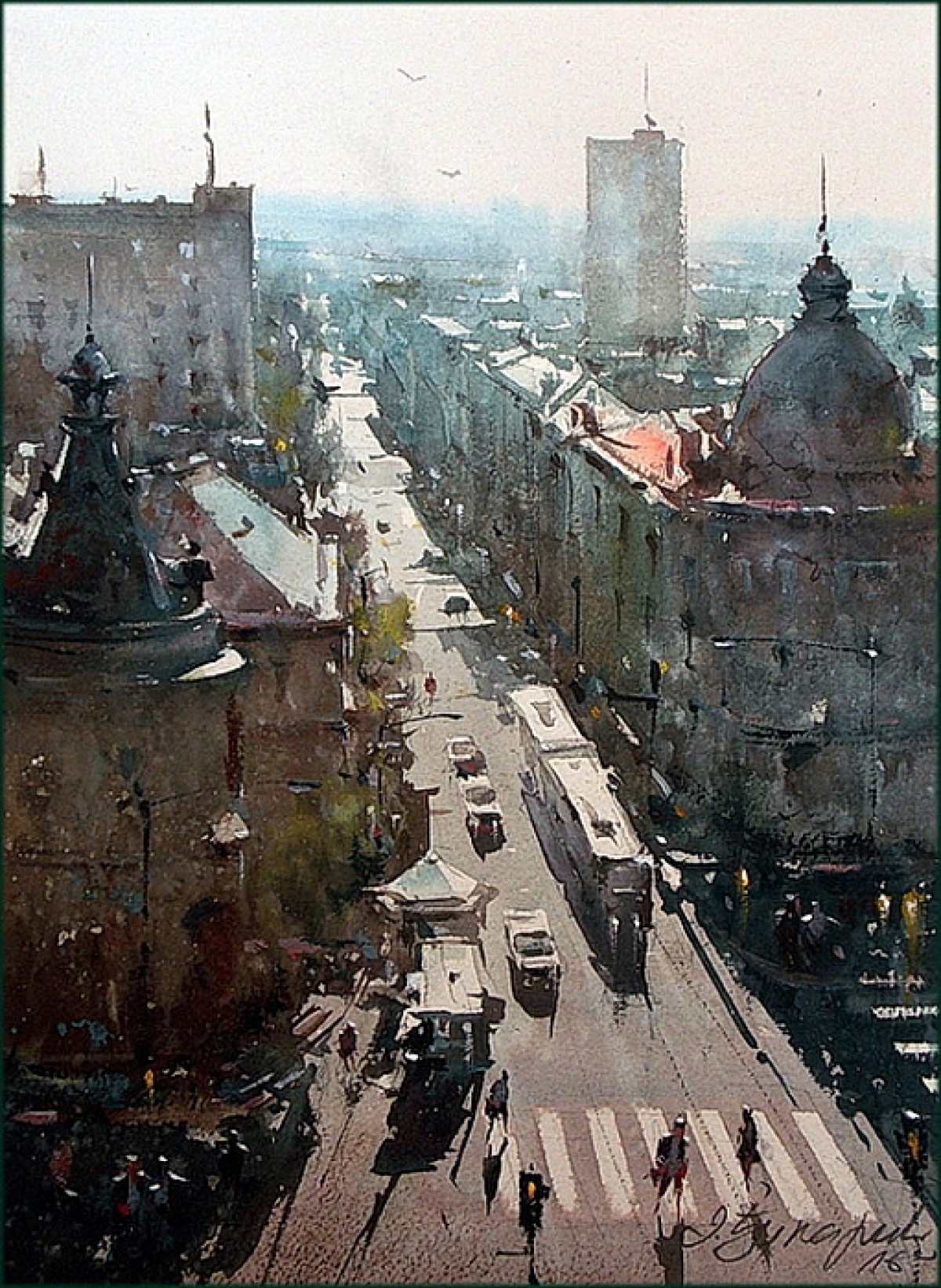 View through the Resavska street