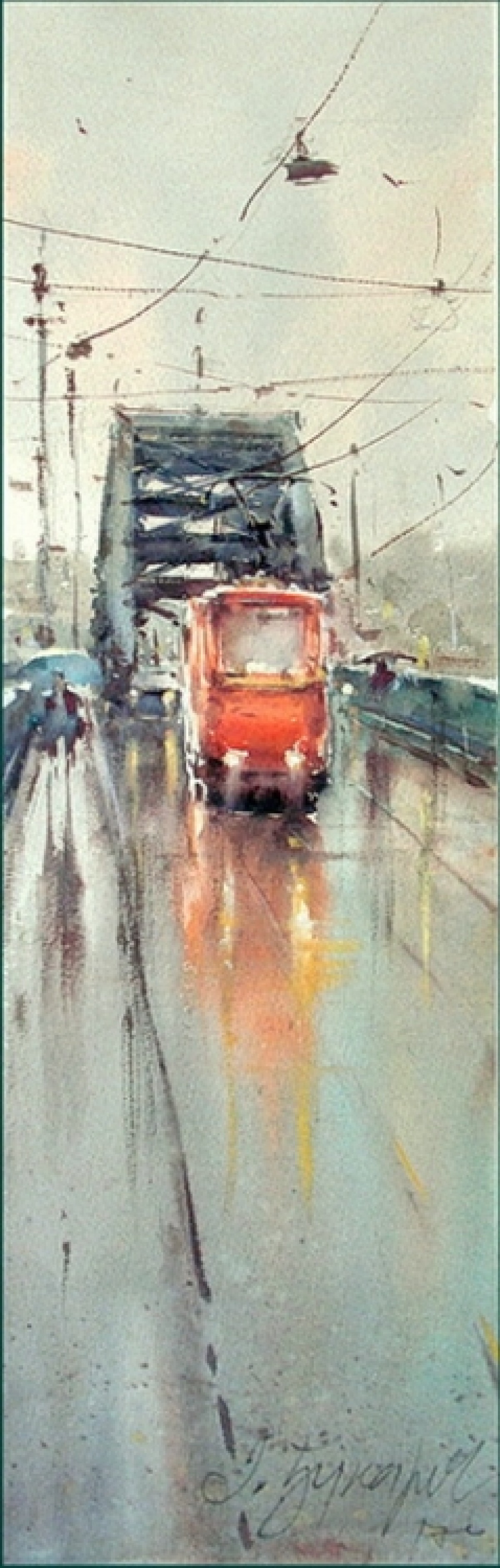 Red tram
