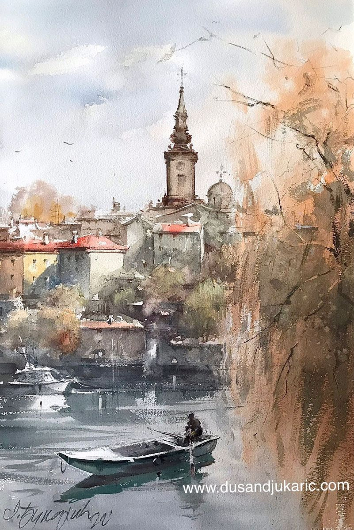 View over river Sava