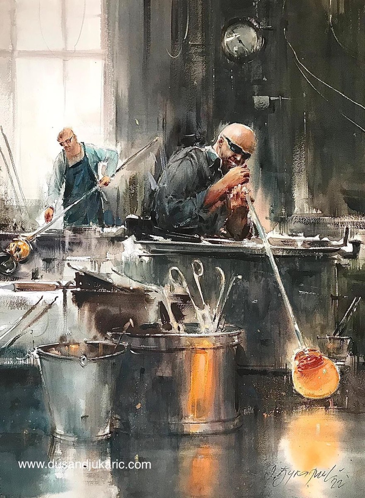 Glass blowers