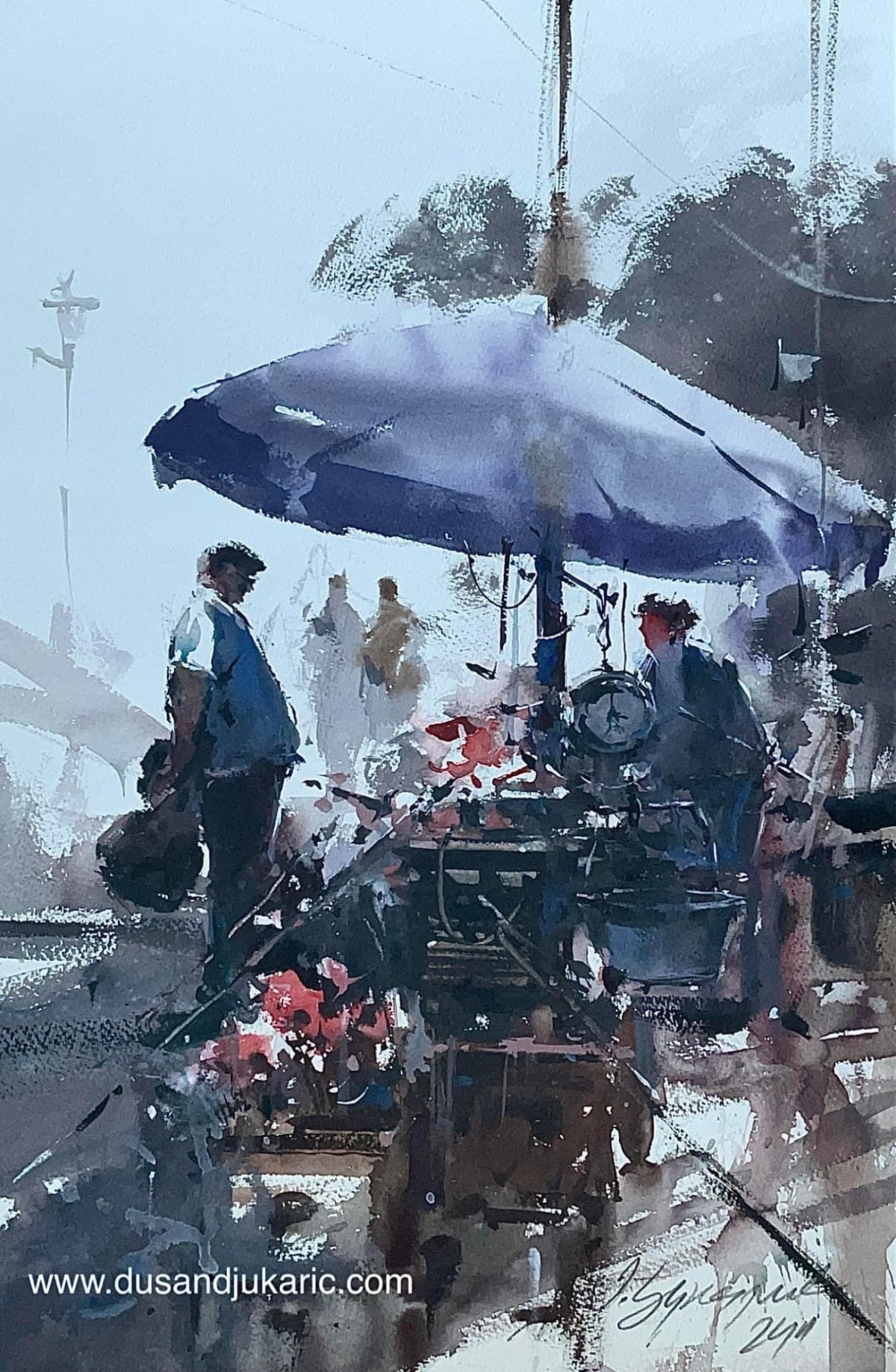 A seller at the market