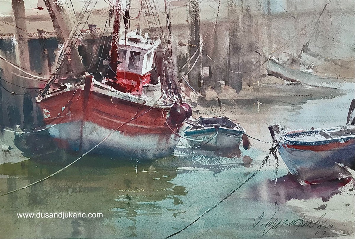 Tied down boats