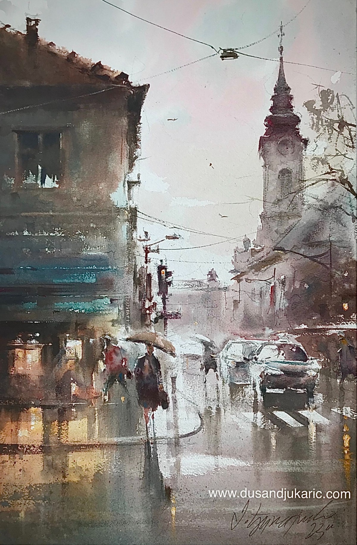 Spring rain in Zemun