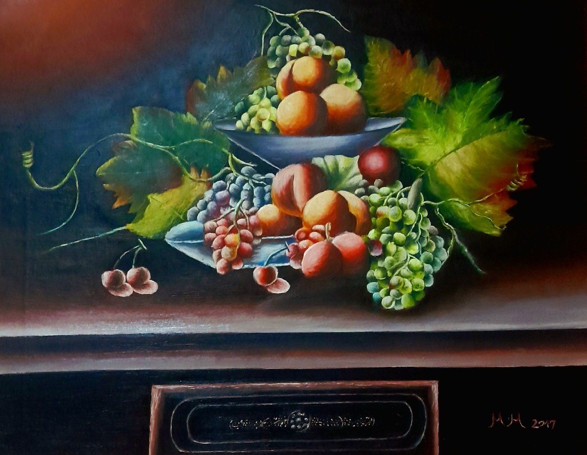 The two bowl for fruit