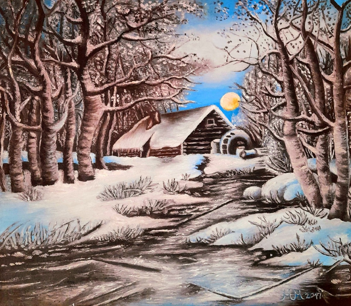 Old freezing water  mill