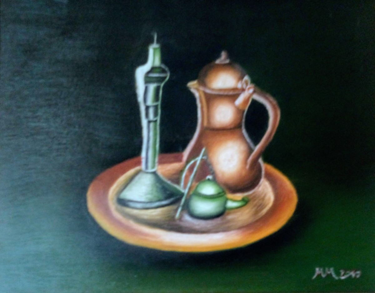 Pitcher and candle