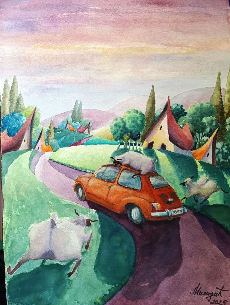 Arrival in the village