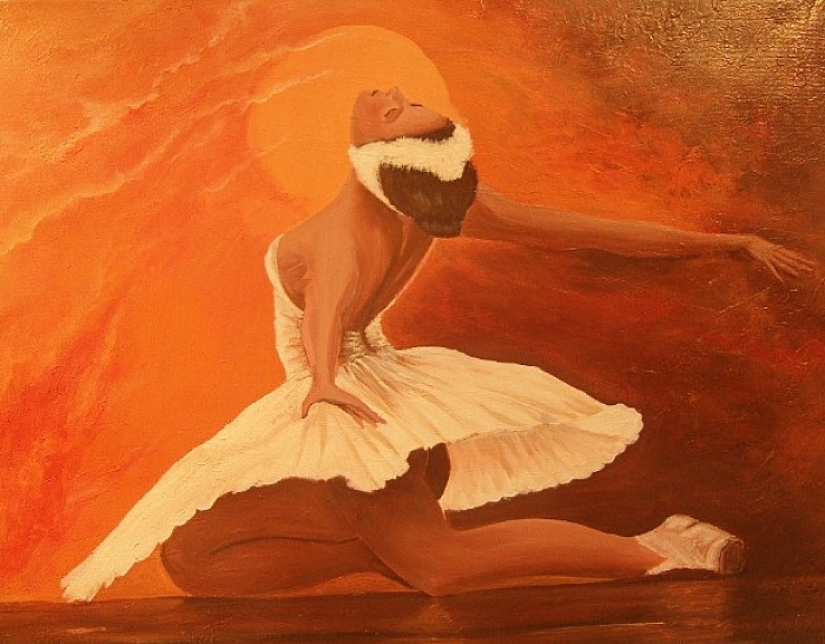 Orange balerina