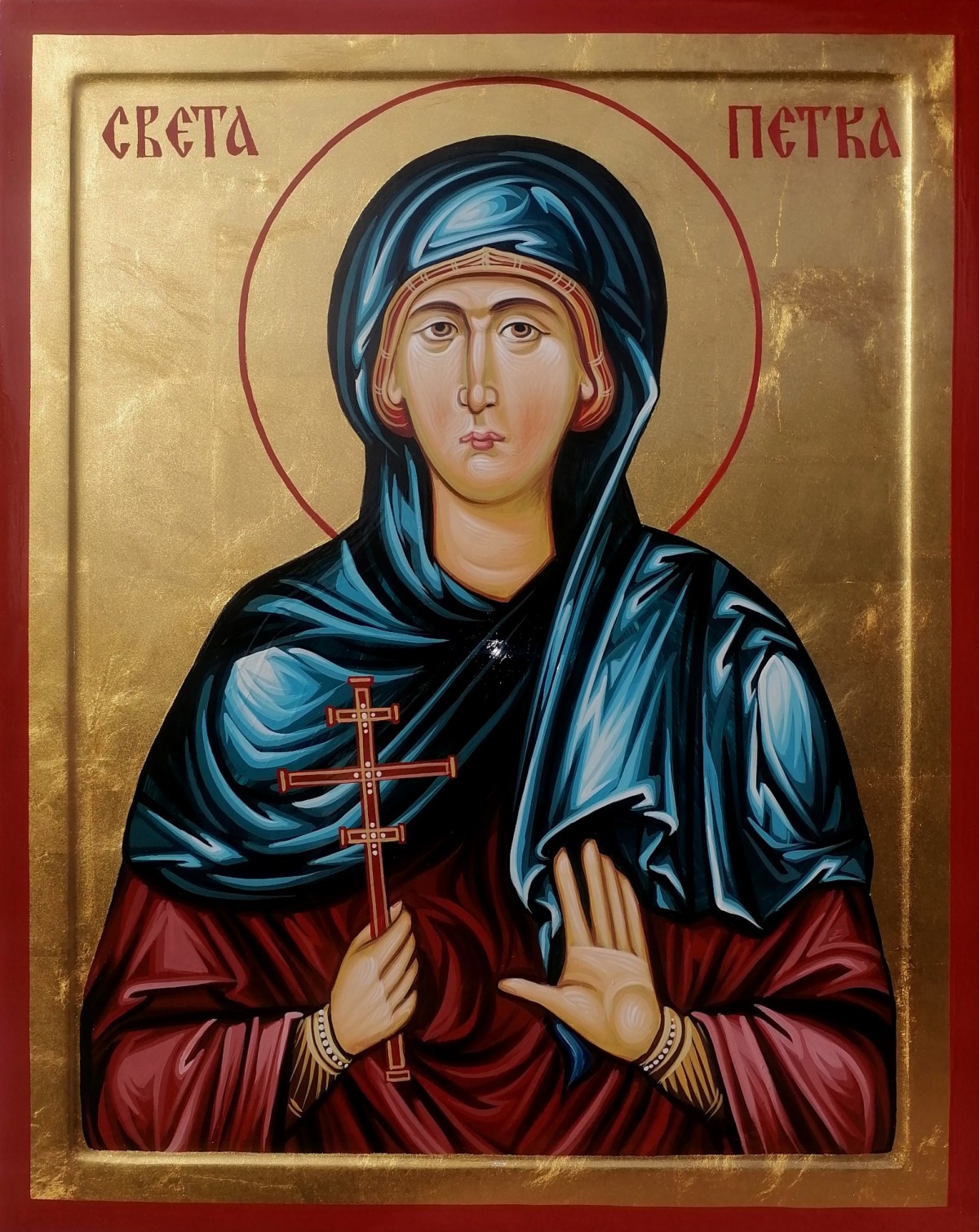 Orthodox icon Sveta Petka dimensions 40X50 cm