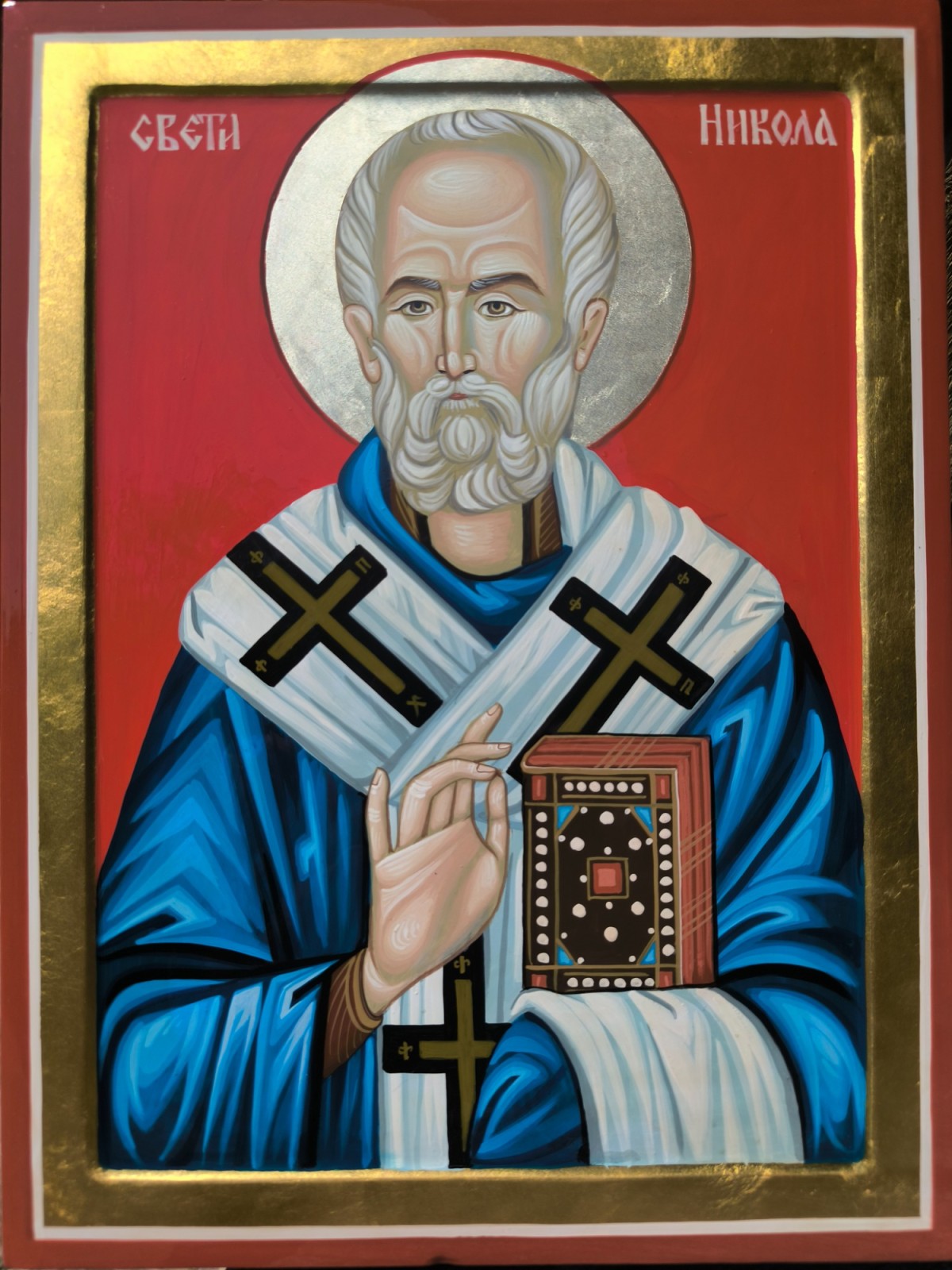 Orhodox icon Sveti Nikola dimensions 30x40 cm