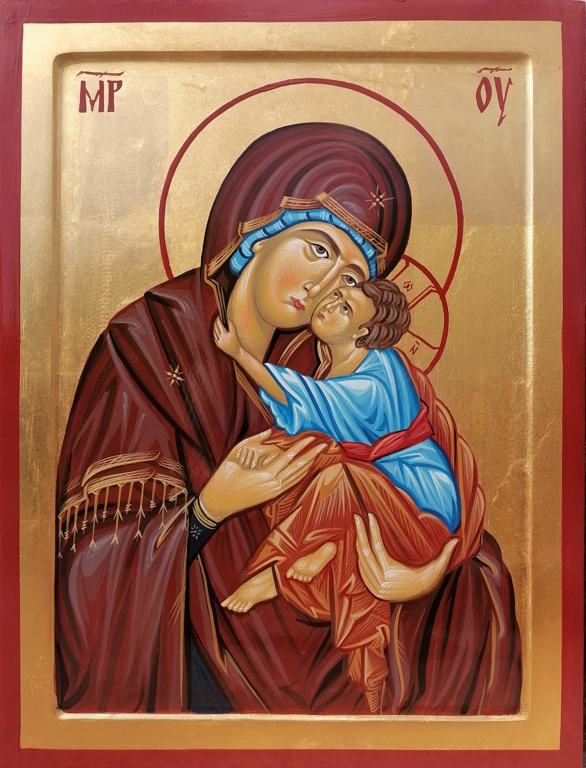 Orthodox icon "Presveta Bogorodica", dimensions 40x30cm